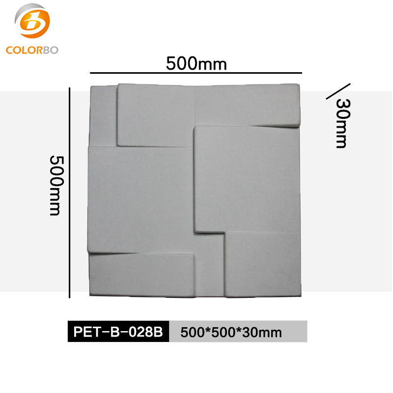 PET-B-028B KTV Office Studio Dekorative Akustikplatte aus 100 % PET